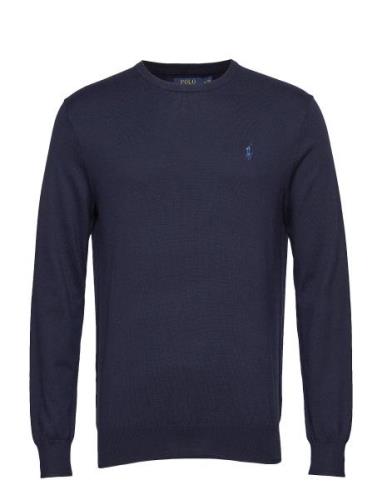 Polo Ralph Lauren Slim Fit Cotton Sweater Marinblå