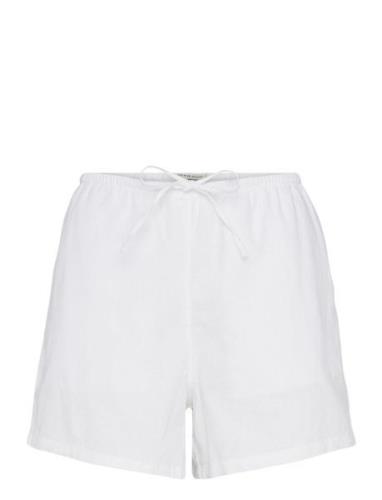 Relaxed Linen Blend Shorts Bottoms Shorts Casual Shorts White Gina Tri...