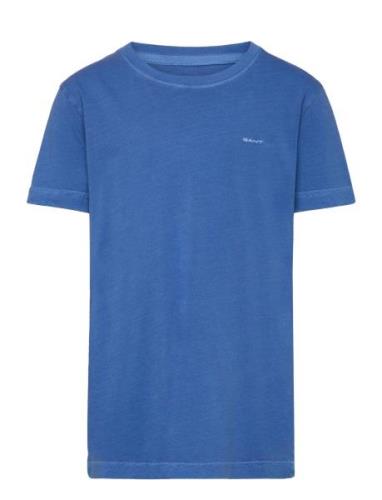 Sunfaded T-Shirt Tops T-shirts Short-sleeved Blue GANT
