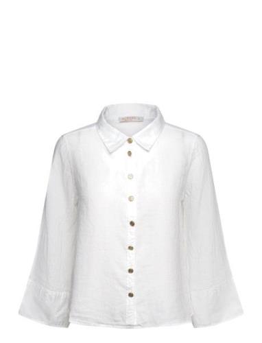 Romy Shirt Tops Blouses Long-sleeved White BUSNEL