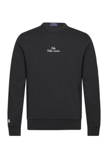 Embroidered-Logo Double-Knit Sweatshirt Tops Sweat-shirts & Hoodies Sw...