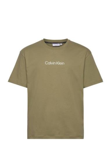 Hero Logo Comfort T-Shirt Tops T-shirts Short-sleeved Khaki Green Calv...