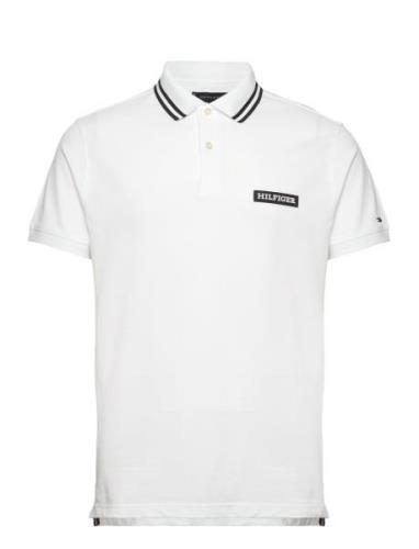 Tommy Hilfiger Monotype Badge Reg Polo Vit