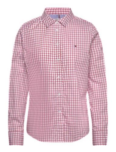 Tommy Hilfiger Gingham Regular Ls Shirt Röd