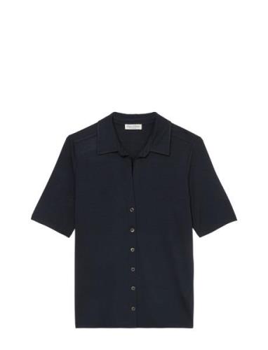 Marc O'Polo T-Shirts Short Sleeve Marinblå