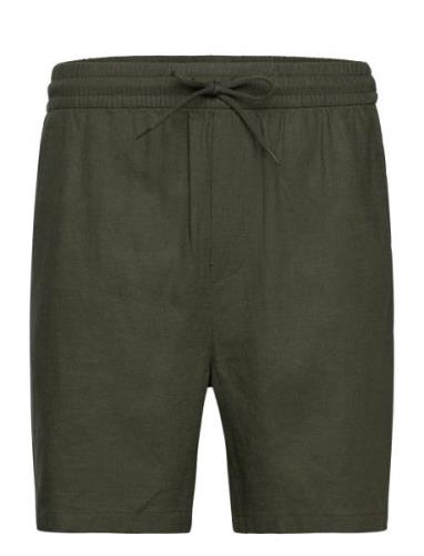 Otto Linen Shorts Bottoms Shorts Casual Green Les Deux