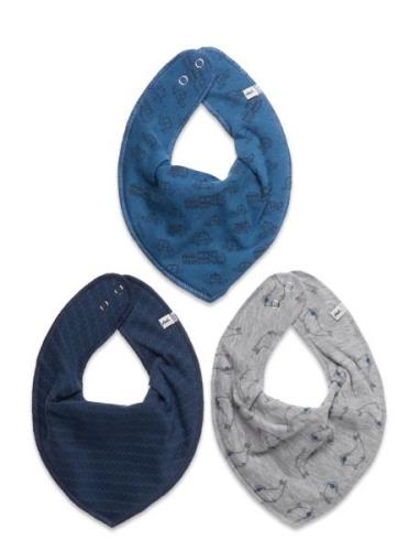 Bandana Bib Boy -Aop Baby & Maternity Care & Hygiene Dry Bibs Blue Pip...