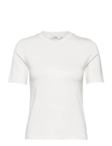 Chambers Top Designers T-shirts & Tops Short-sleeved White Stylein