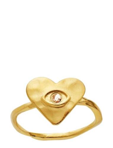 Cassia Ring Ring Smycken Gold Maanesten