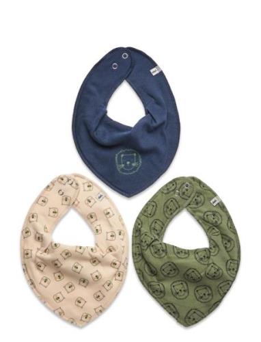 Bandana Bib Boy -Aop Baby & Maternity Care & Hygiene Dry Bibs Multi/pa...