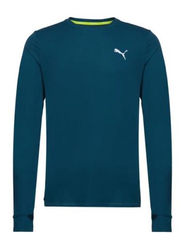 Run Favorite Ls Tee M Sport T-shirts Long-sleeved Blue PUMA