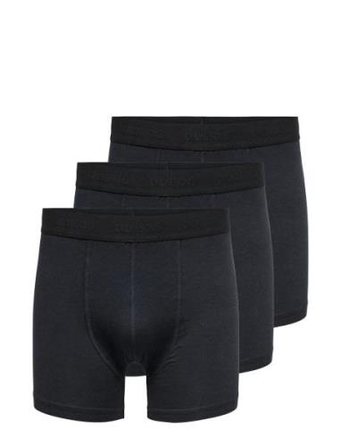 Onsfitz Bamboo Boxer Logo 3-Pack Noos Boxerkalsonger Black ONLY & SONS