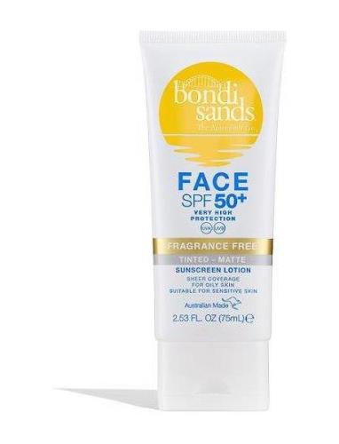 Spf 50+ Matte Tinted Face Lotion Solkräm Ansikte Nude Bondi Sands