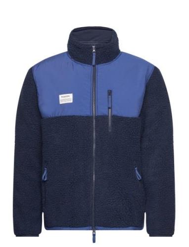 Resteröds Panel Zip Fleece Marinblå