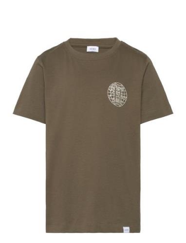 Globe T-Shirt Kids Tops T-shirts Short-sleeved Green Les Deux