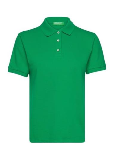H/S Polo Shirt Tops T-shirts & Tops Polos Green United Colors Of Benet...