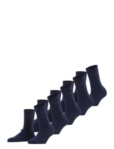 Solid So 5P Lingerie Socks Regular Socks Navy Esprit Socks