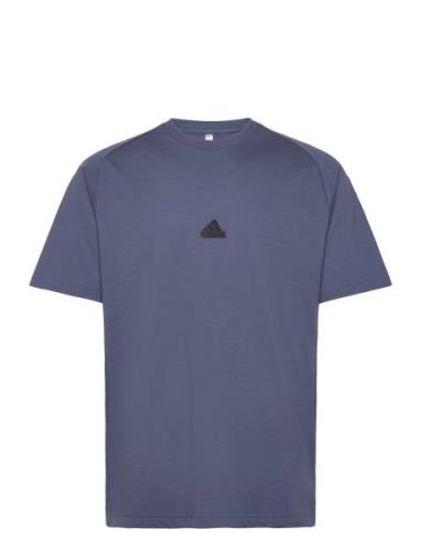 M Z.n.e. Tee Tops T-shirts Short-sleeved Blue Adidas Sportswear