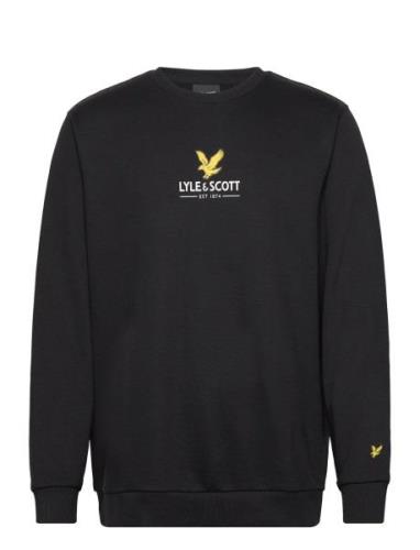 Eagle Logo Sweatshirt Tops Sweat-shirts & Hoodies Sweat-shirts Black L...
