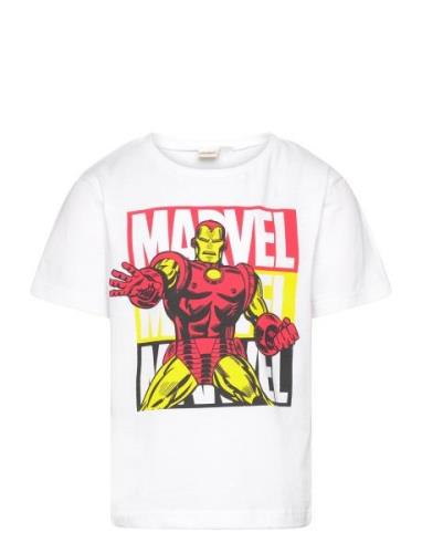 Tshirt Tops T-shirts Short-sleeved White Marvel