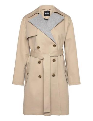 Cifena Trench Coat Rock Beige BOSS