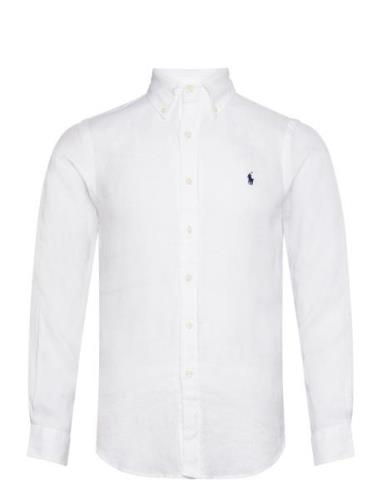 Custom Fit Linen Shirt Tops Shirts Casual White Polo Ralph Lauren