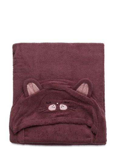 Organic Hooded Bath Towel Home Bath Time Towels & Cloths Towels Purple...