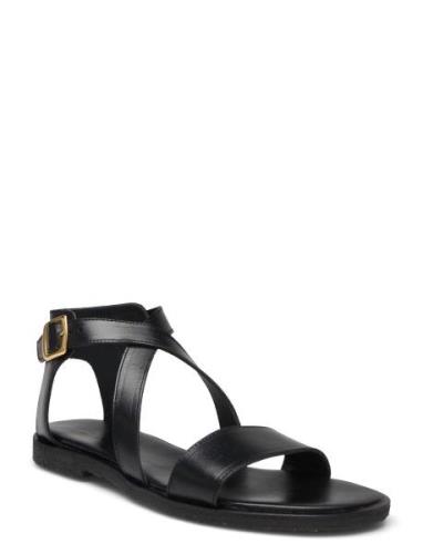 Sandals - Flat - Open Toe - Op Platta Sandaler Black ANGULUS