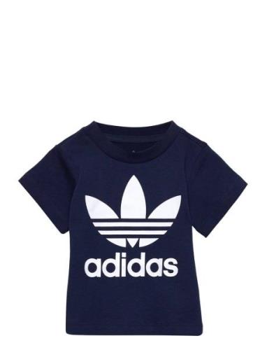 Trefoil Tee Sport T-shirts Short-sleeved Blue Adidas Originals