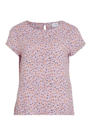 Vipaya S/S Top - Noos Tops T-shirts & Tops Short-sleeved Pink Vila