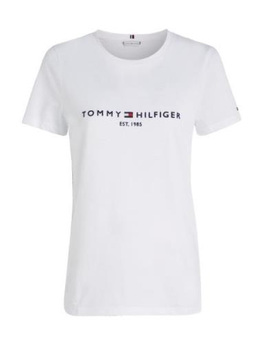 Heritage Hilfiger C-Nk Reg Tee Tops T-shirts & Tops Short-sleeved Whit...