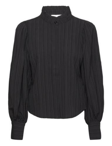 Frostykb Frill Shirt Tops Shirts Long-sleeved Black Karen By Simonsen