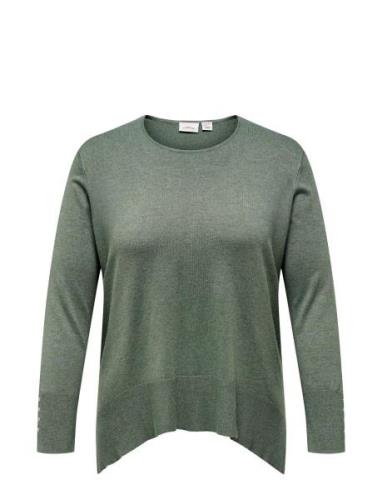 Carjulie Ls Life Loose O-Neck Knt Tops Knitwear Jumpers Green ONLY Car...
