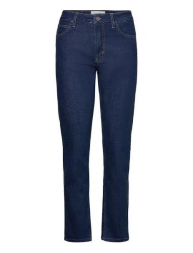 Mid Rise Slim - Mid Blue Bottoms Jeans Straight-regular Blue Calvin Kl...