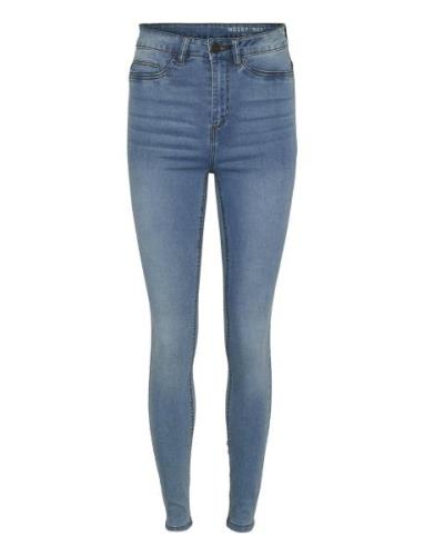 Nmcallie Hw Skinny Jean Vi059Lb Fwd Noos Bottoms Jeans Skinny Blue NOI...