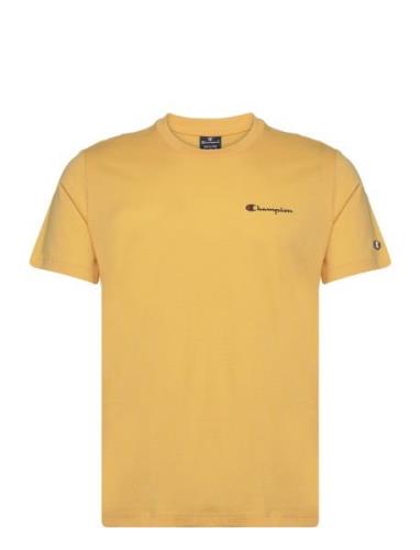 Crewneck T-Shirt Sport T-shirts Short-sleeved Yellow Champion