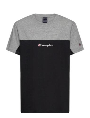 Crewneck T-Shirt Sport T-shirts Short-sleeved Black Champion