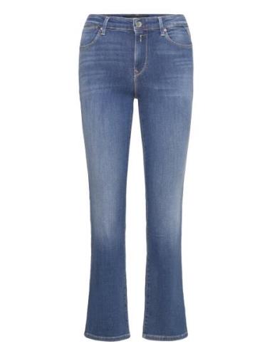 Zolie Trousers Straight Leg High Waist X-Lite Bottoms Jeans Flares Blu...