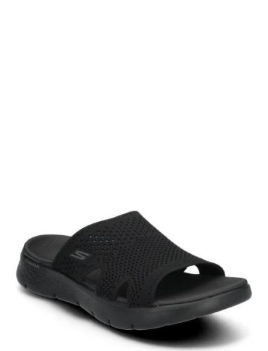 Womens Go Walk Flex Sandal - Elation Platta Sandaler Black Skechers