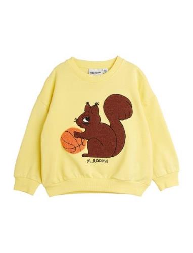 Squirrel Chenille Emb Sweatshirt Tops Sweat-shirts & Hoodies Sweat-shi...