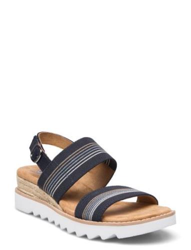 Womens Desert Kiss Hi Sandal - Tea Time Platta Sandaler Navy Skechers