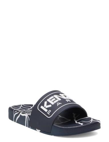 Aqua Slides Slippers Inneskor Navy Kenzo