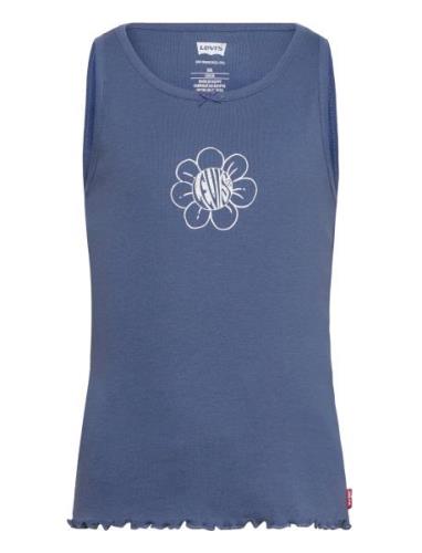 Levi's Meet And Greet Daisy Tank Tops T-shirts Sleeveless Blue Levi's