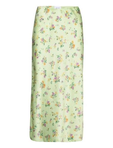 Vilouis Midi Skirt Knälång Kjol Green Vila