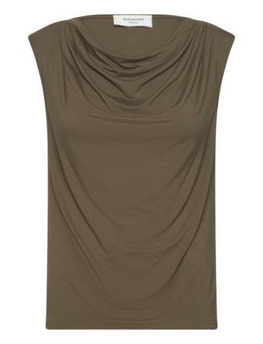 Viscose T-Shirt Tops T-shirts & Tops Sleeveless Green Rosemunde