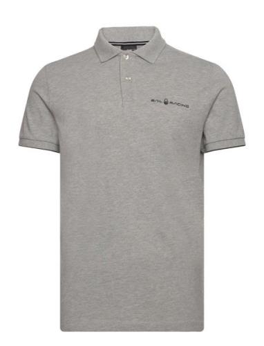 Bowman Logo Polo Sport Polos Short-sleeved Grey Sail Racing