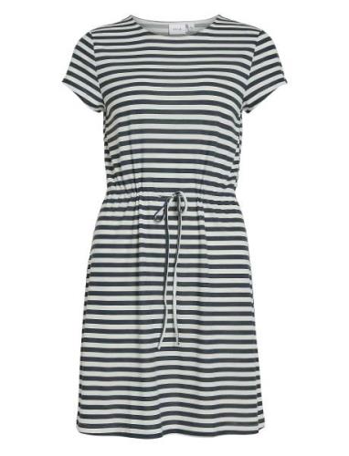 Vimo Y S/S String Dress /1/Ka Kort Klänning Navy Vila