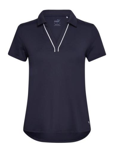 W Cloudspun Piped Ss Polo Tops T-shirts & Tops Polos Navy PUMA Golf
