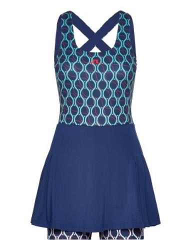 Rachel Print Dress Kort Klänning Blue J. Lindeberg