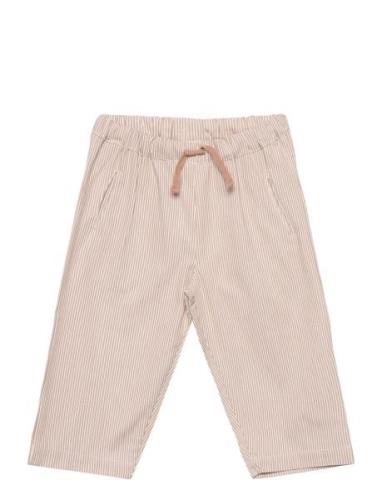 Striped Yarndyed Pants Bottoms Trousers Beige Copenhagen Colors